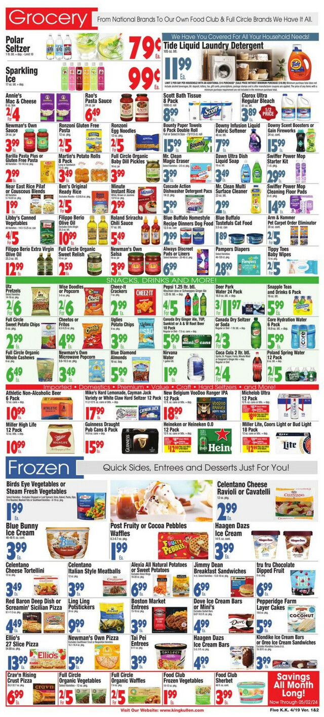 King Kullen Ad from 04/19/2024