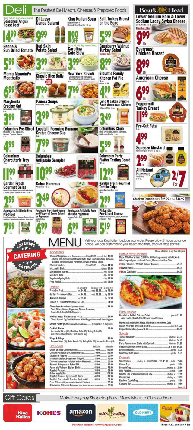 King Kullen Ad from 05/03/2024