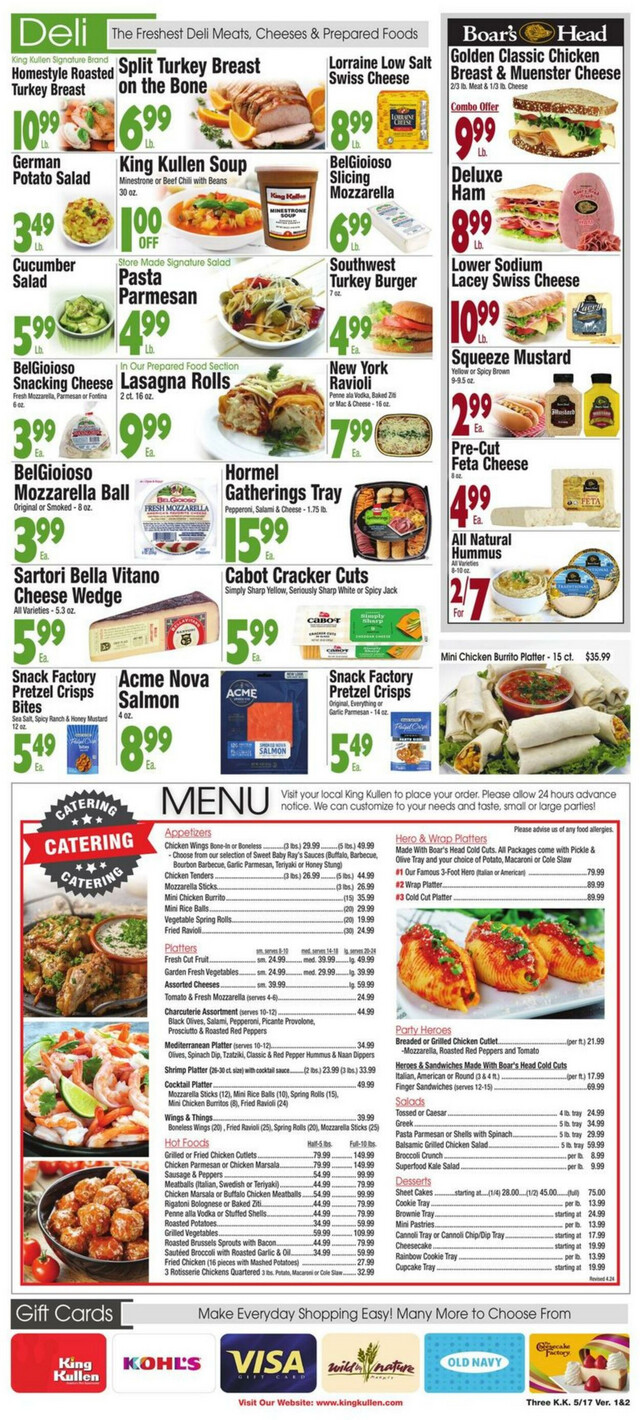 King Kullen Ad from 05/17/2024