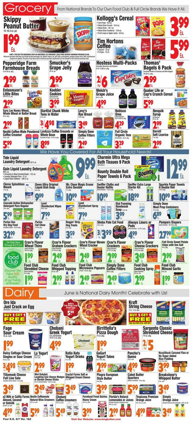 King Kullen Ad from 06/07/2024