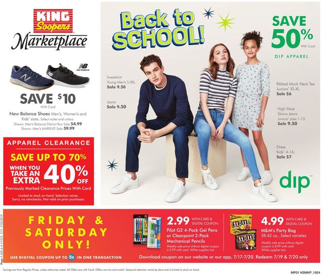 King Soopers Ad from 07/17/2019