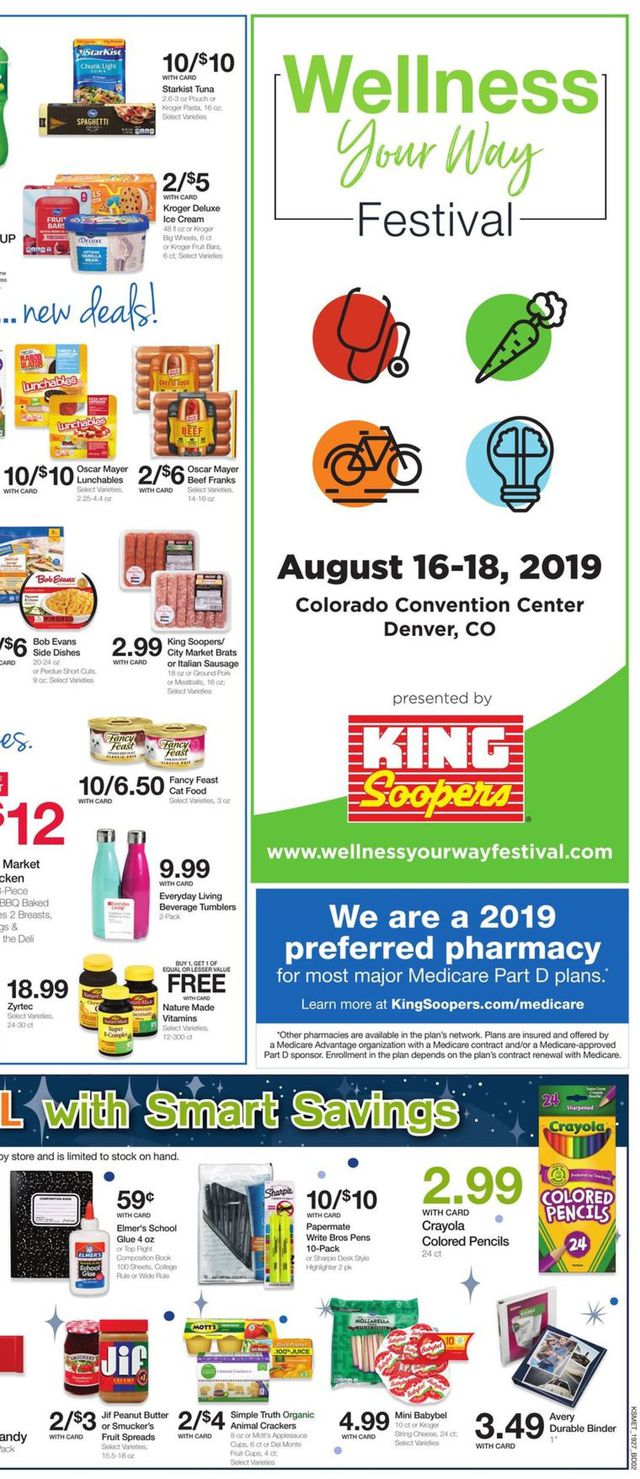 King Soopers Ad from 08/07/2019