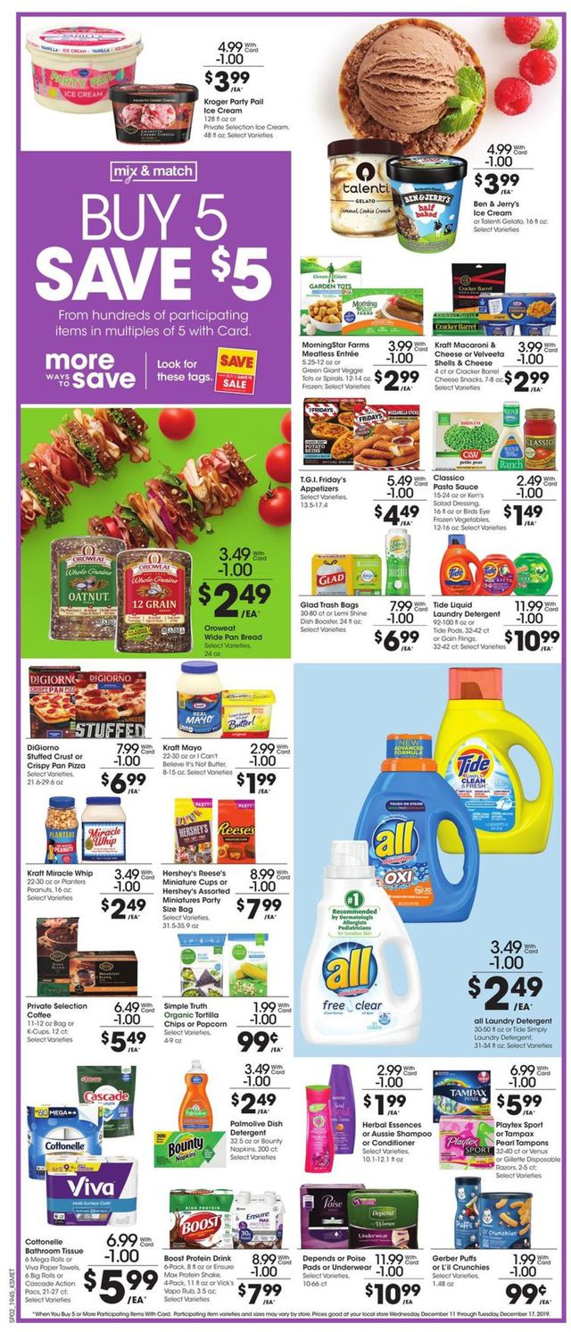 King Soopers Ad from 12/11/2019