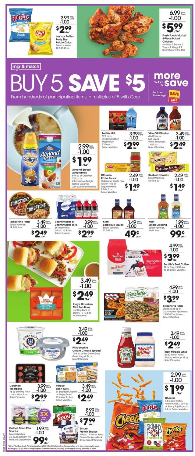 King Soopers Ad from 01/29/2020