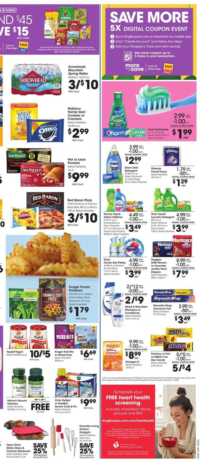 King Soopers Ad from 02/05/2020