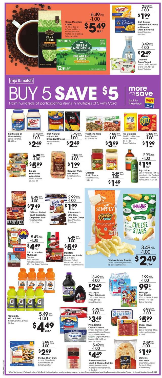King Soopers Ad from 02/26/2020