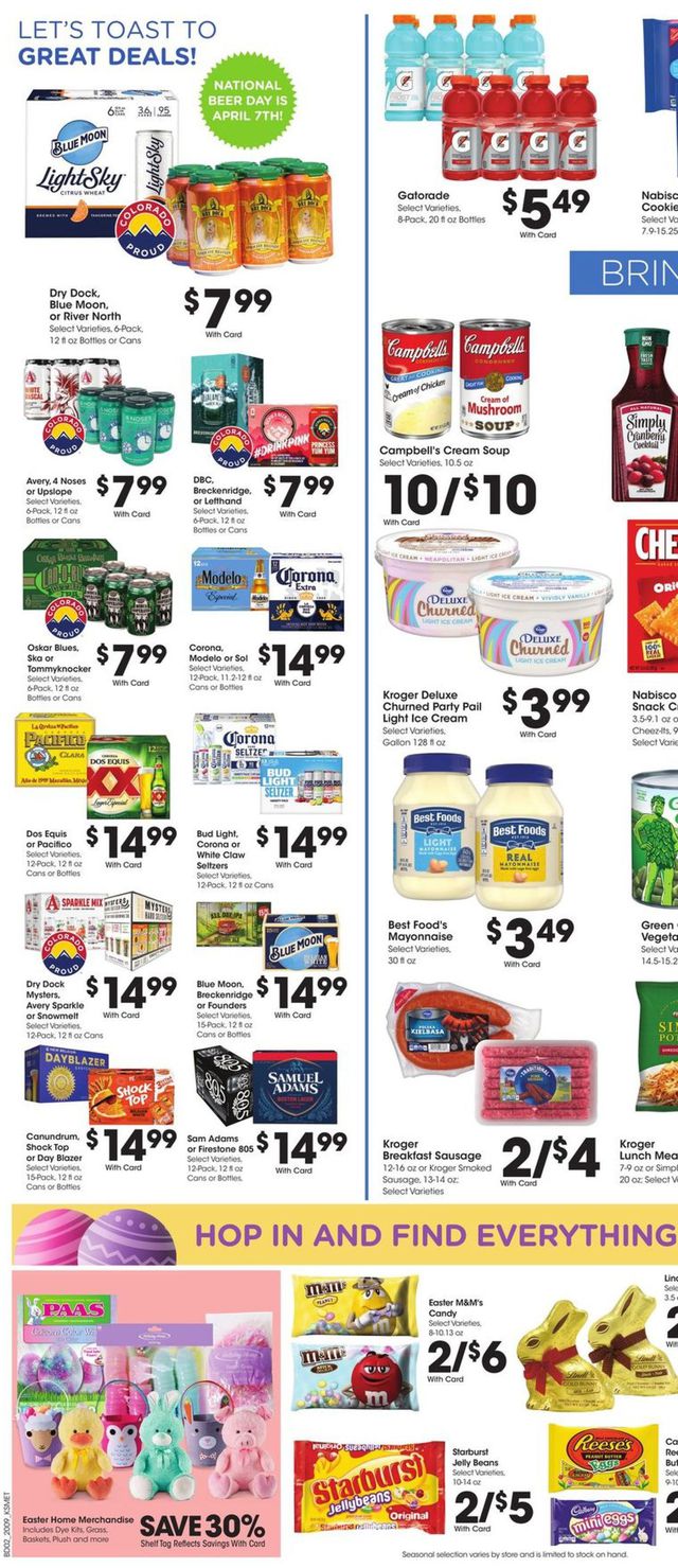 King Soopers Ad from 04/01/2020