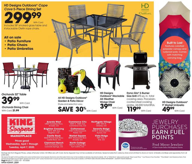 King Soopers Ad from 04/01/2020