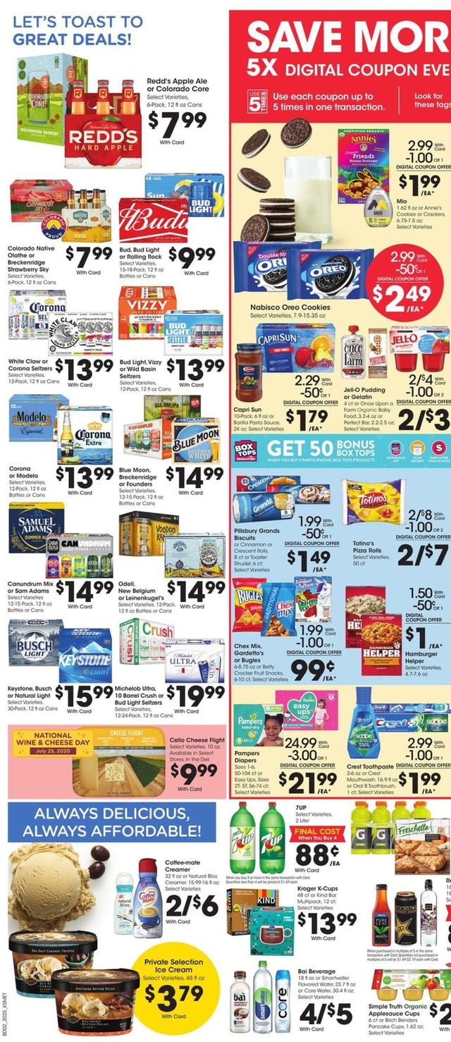 King Soopers Ad from 07/22/2020