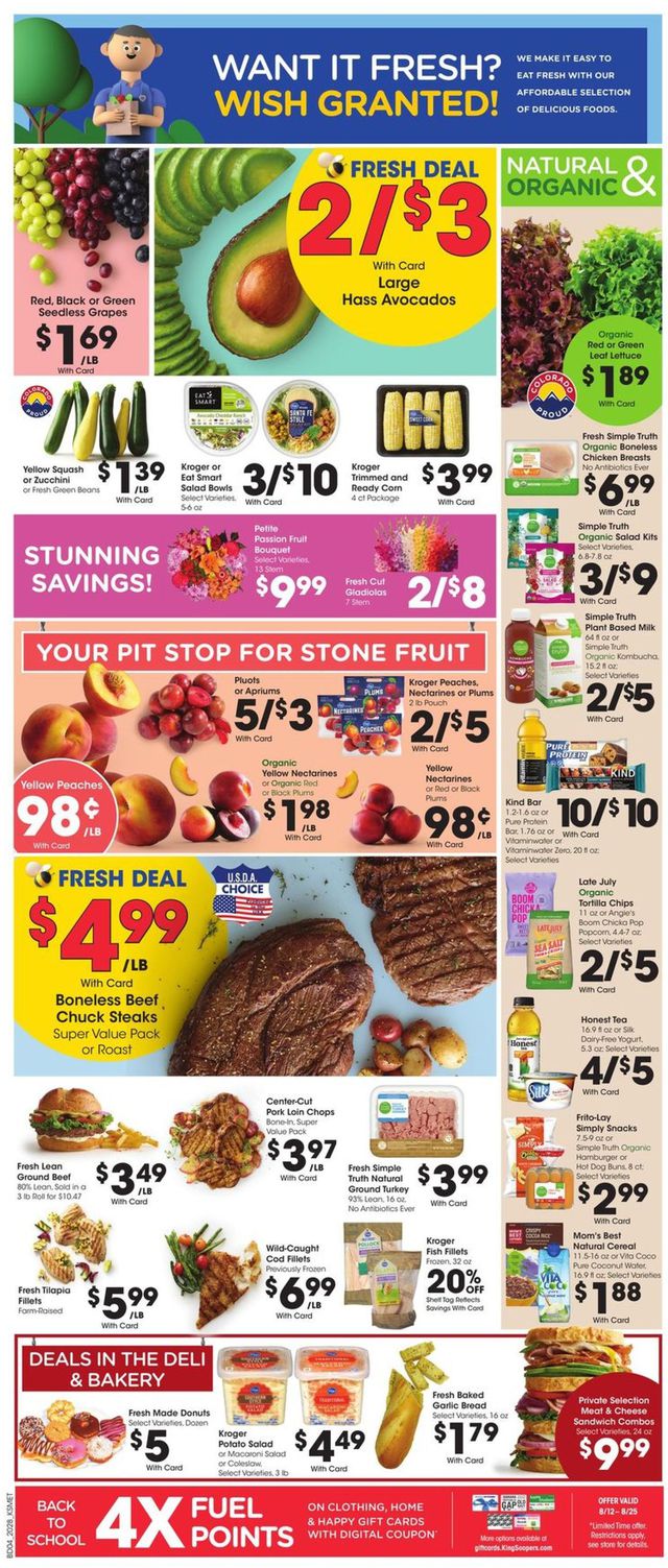 King Soopers Ad from 08/12/2020