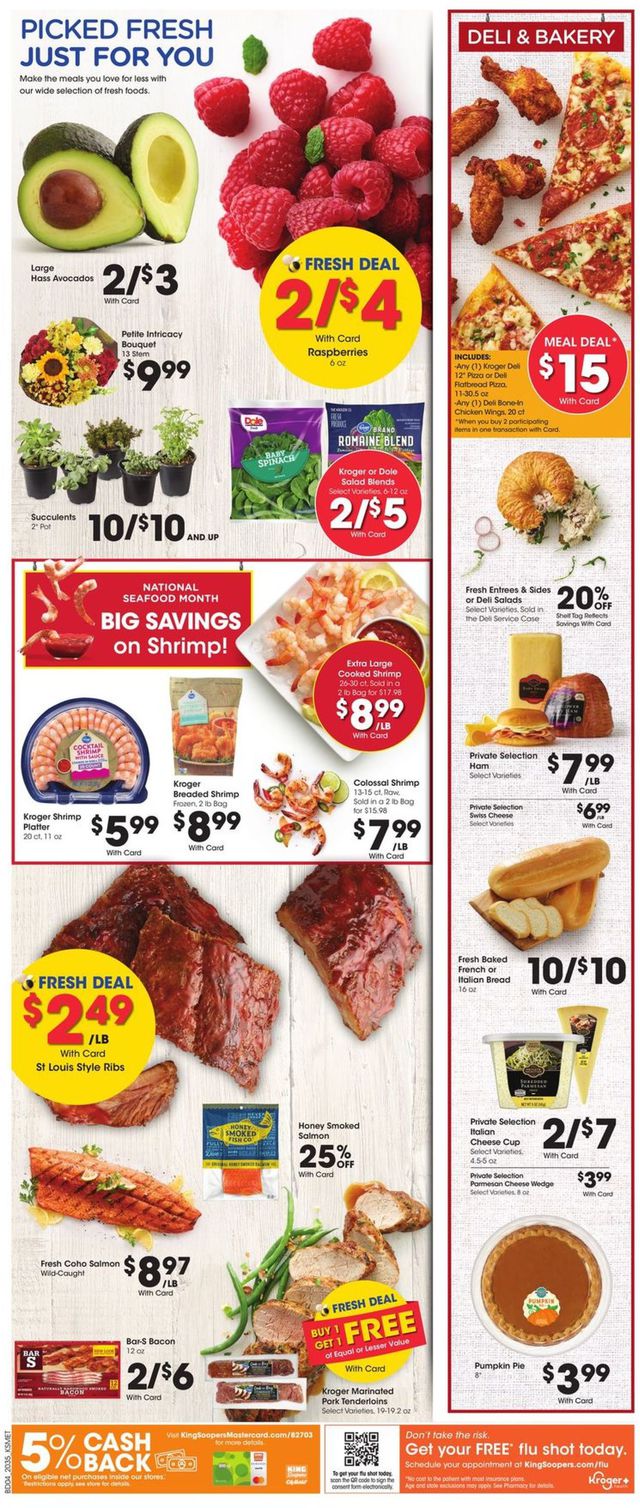 King Soopers Ad from 09/30/2020