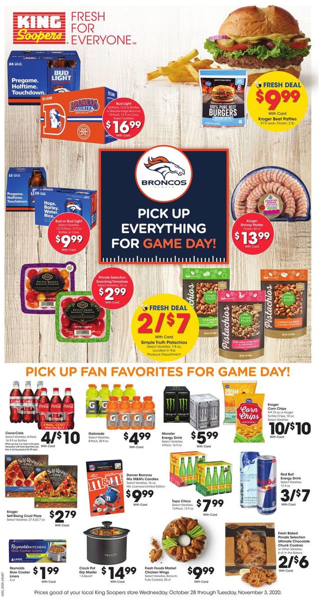 King Soopers Ad from 10/28/2020
