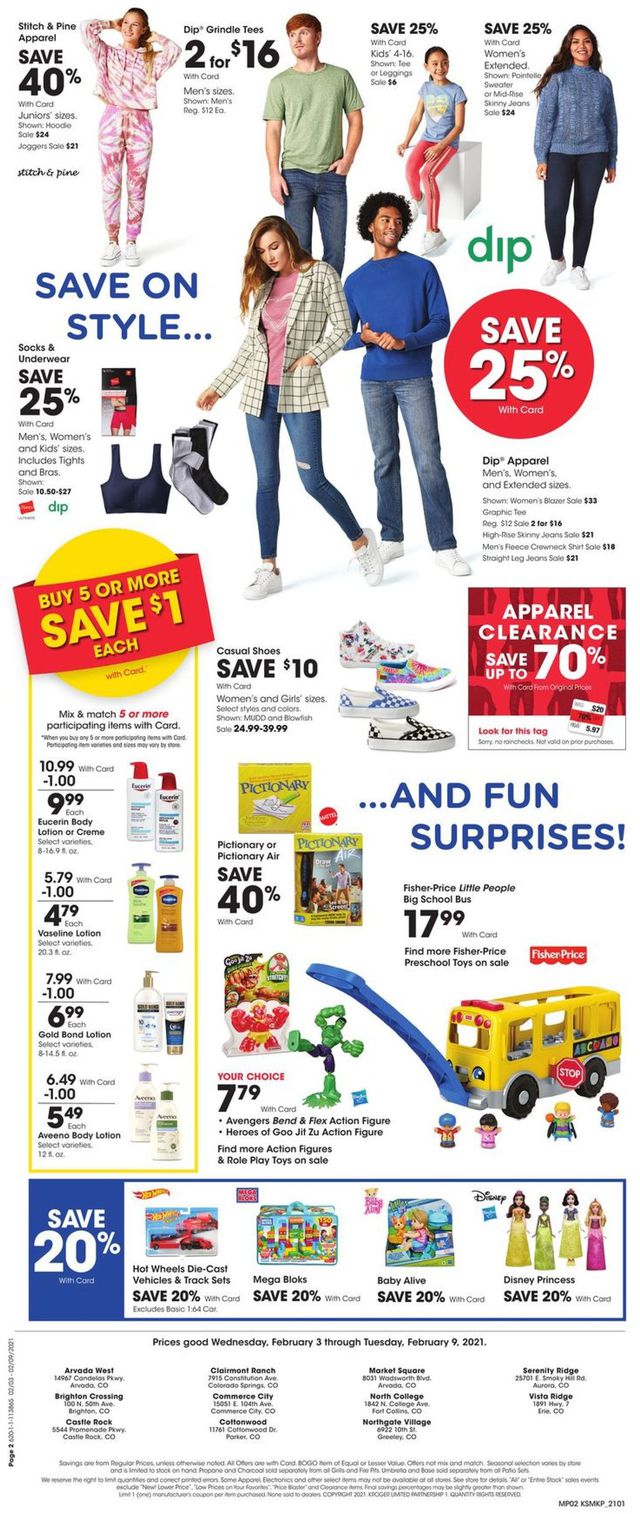King Soopers Ad from 02/03/2021