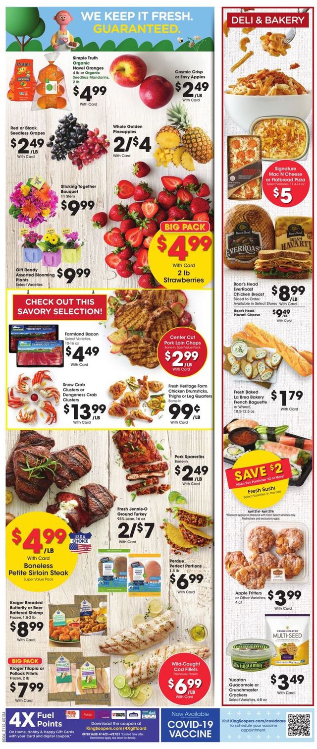 King Soopers Ad from 04/21/2021