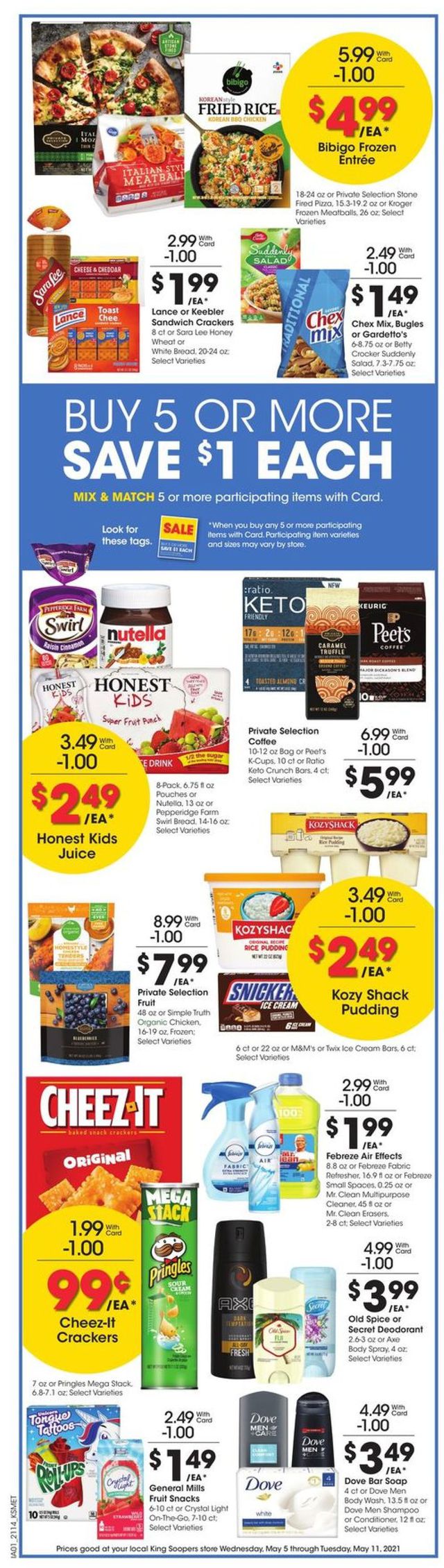 King Soopers Ad from 05/05/2021