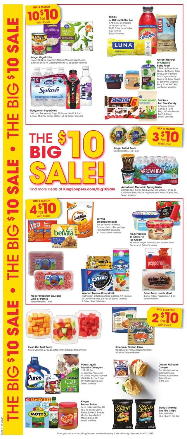 King Soopers Ad from 06/16/2021