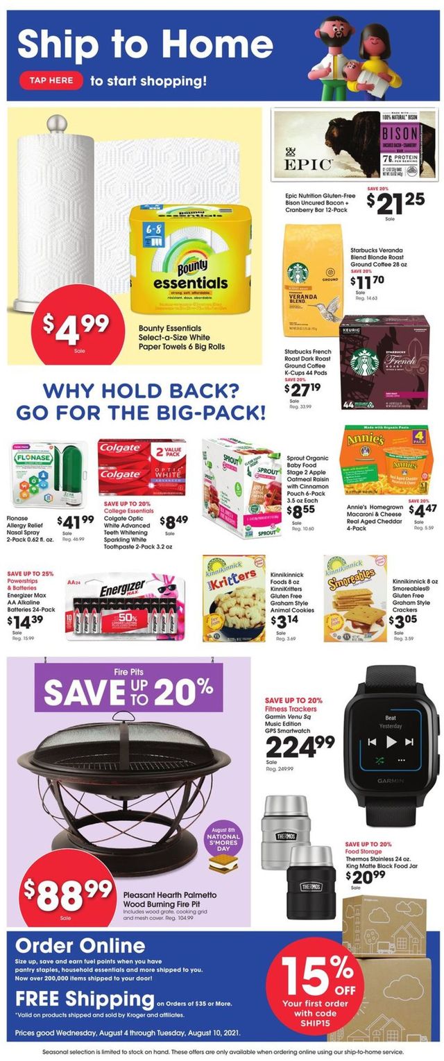 King Soopers Ad from 08/04/2021
