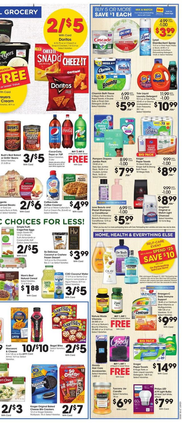 King Soopers Ad from 08/25/2021