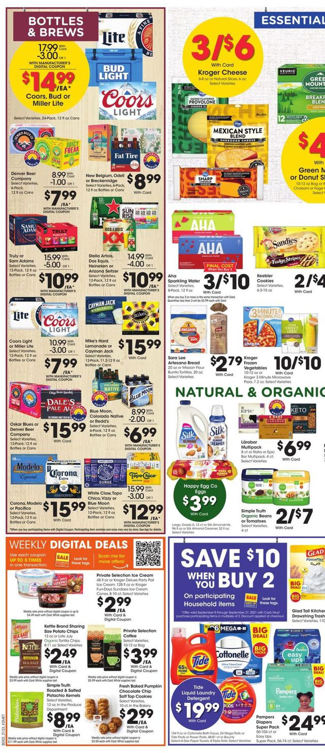 King Soopers Ad from 09/15/2021