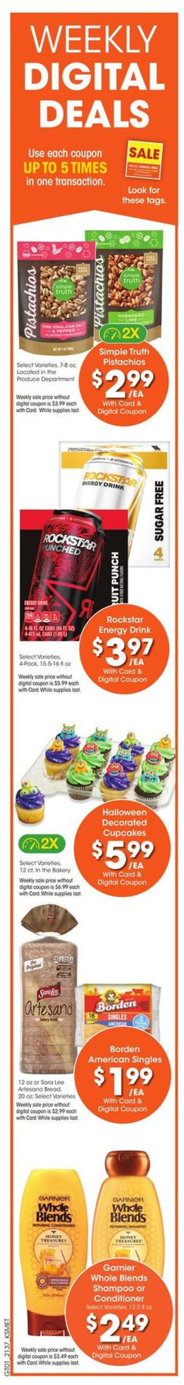 King Soopers Ad from 10/13/2021