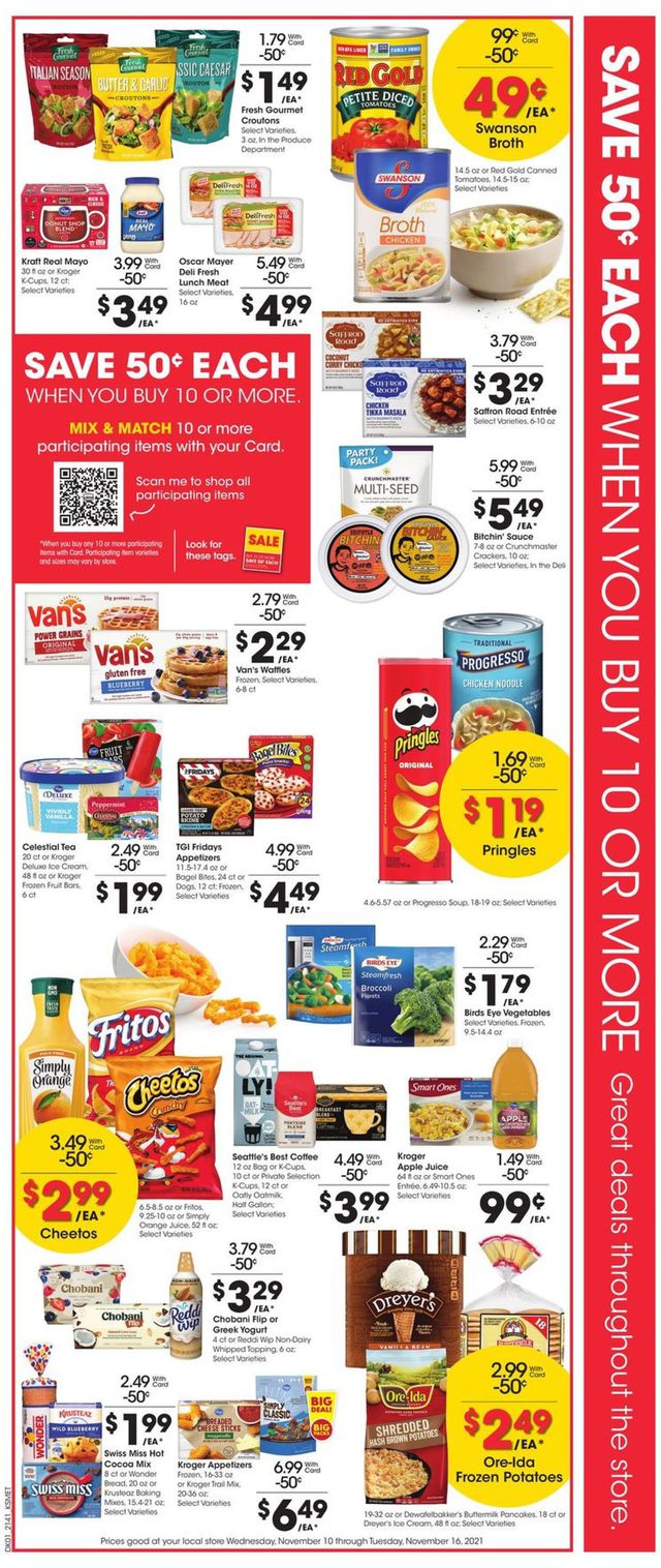 King Soopers Ad from 11/10/2021