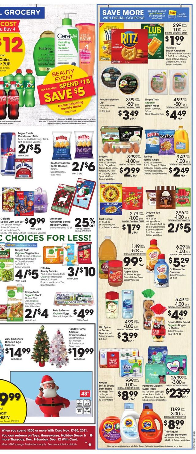 King Soopers Ad from 11/17/2021
