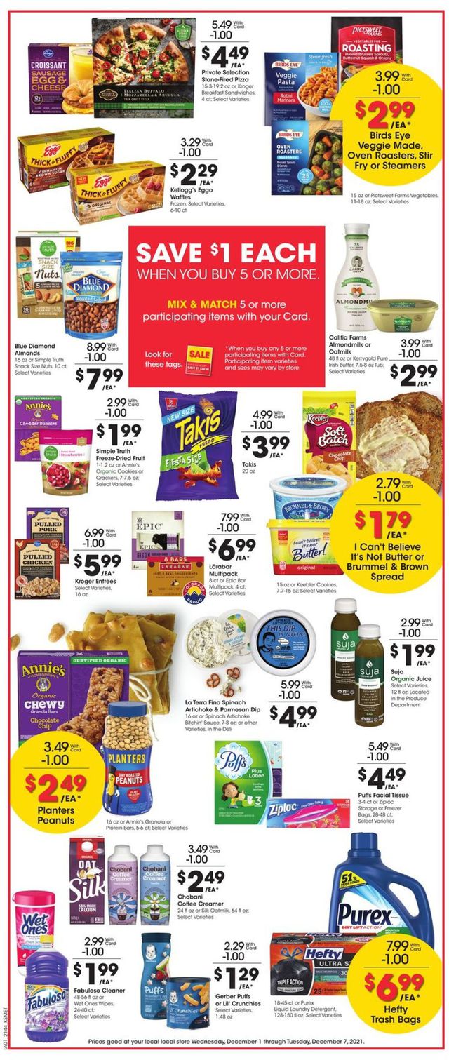 King Soopers Ad from 12/01/2021
