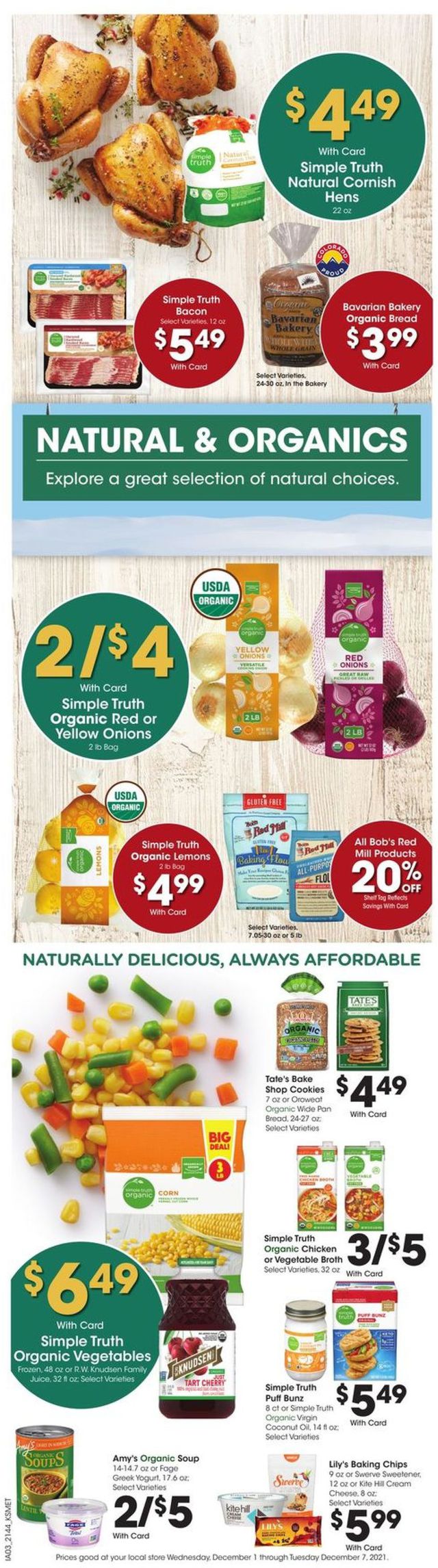 King Soopers Ad from 12/01/2021