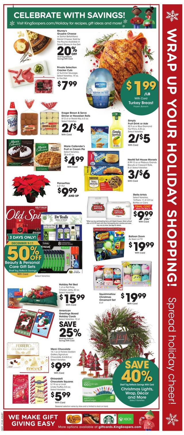 King Soopers Ad from 12/08/2021