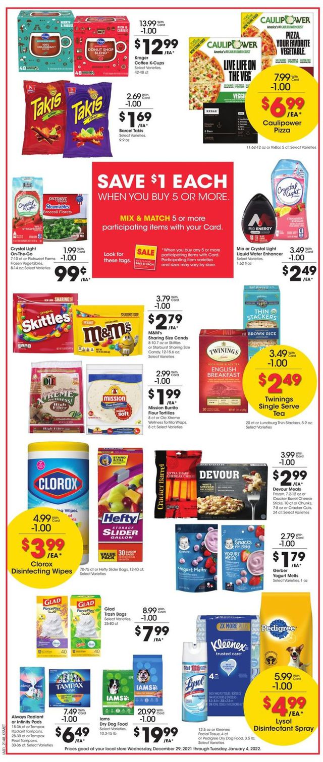 King Soopers Ad from 12/29/2021