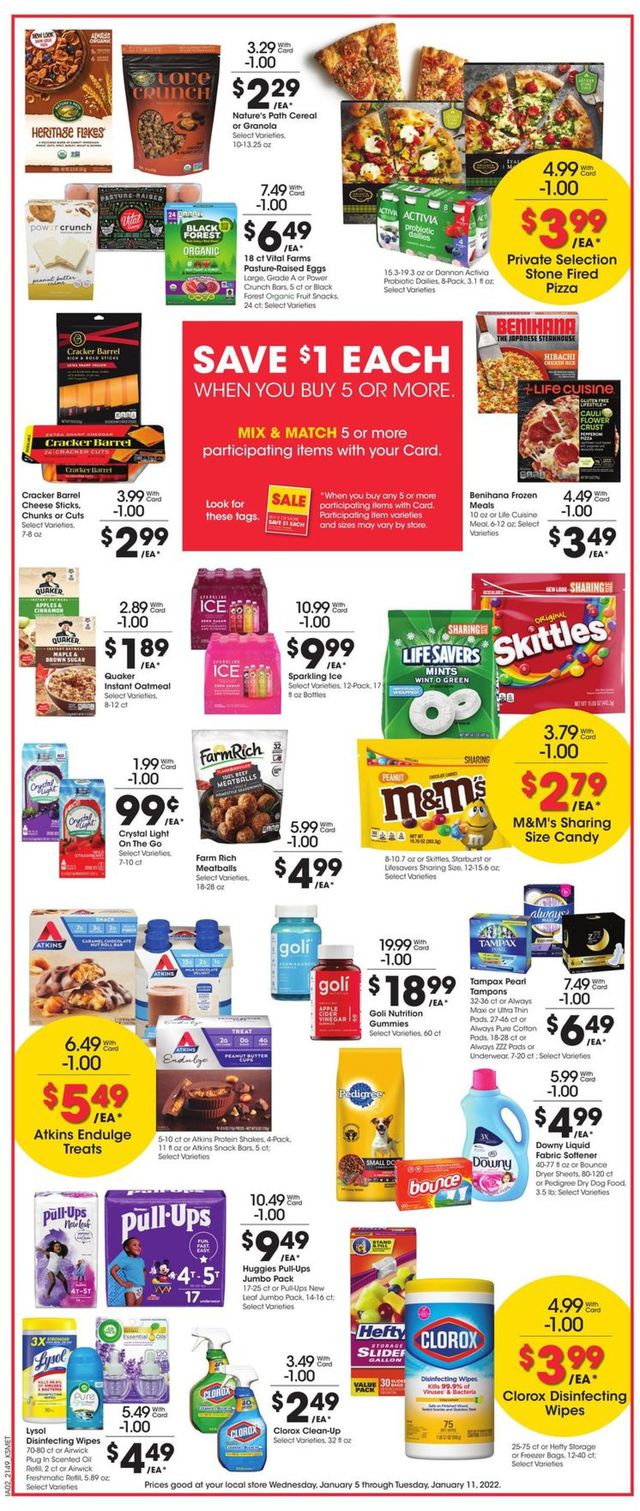 King Soopers Ad from 01/05/2022