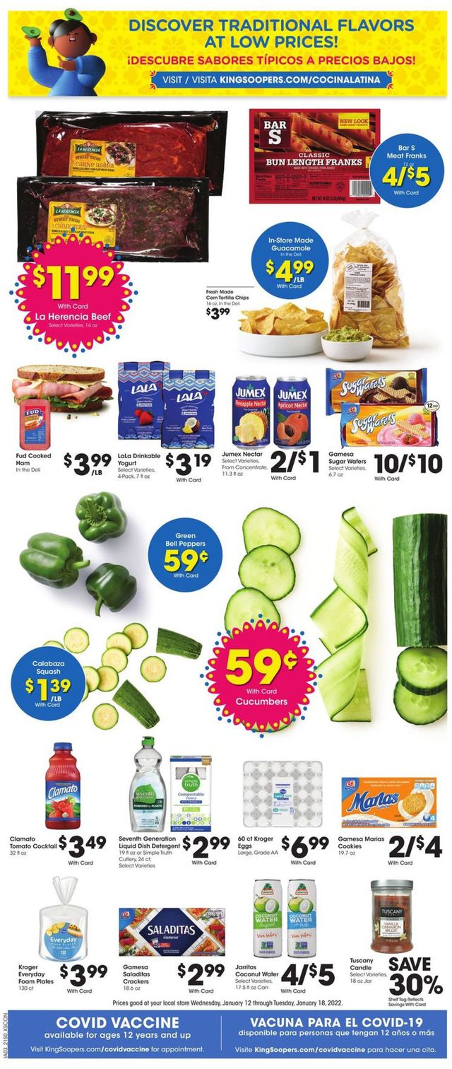 King Soopers Ad from 01/12/2022