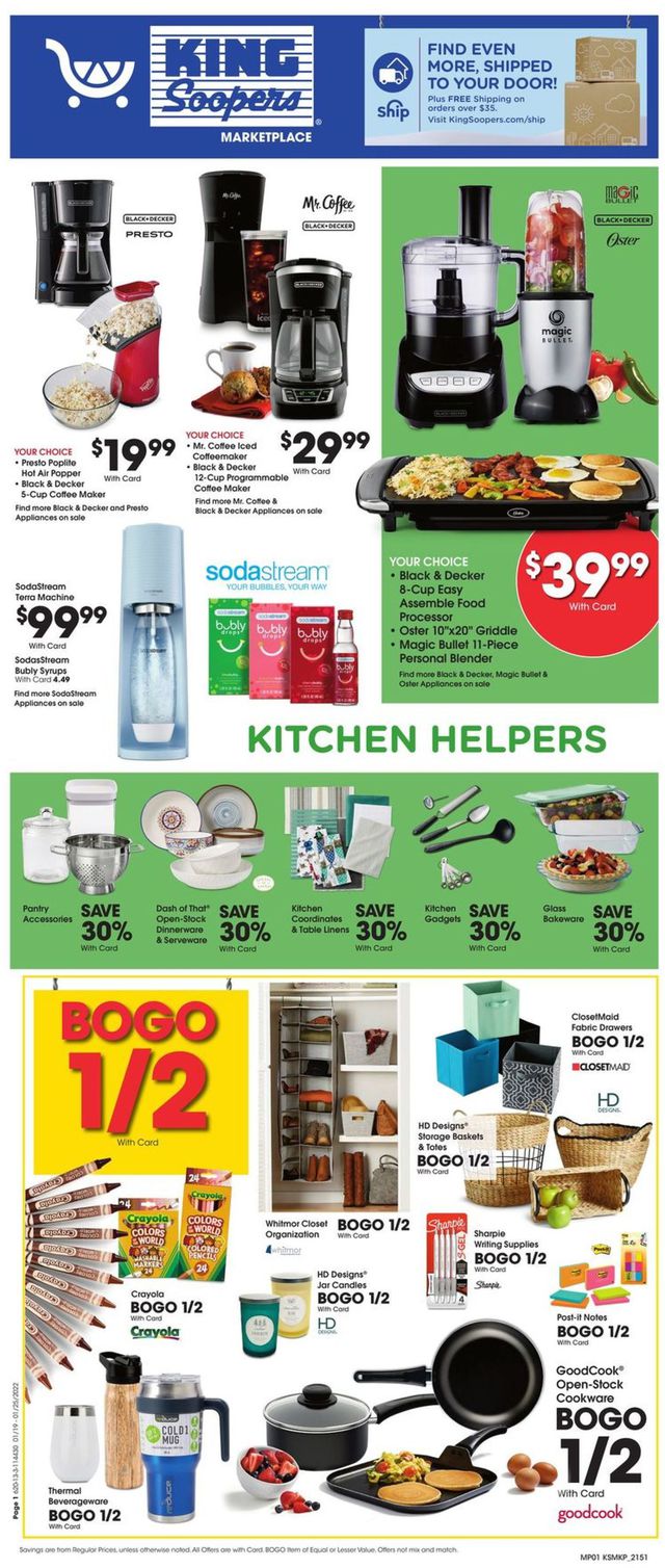 King Soopers Ad from 01/19/2022