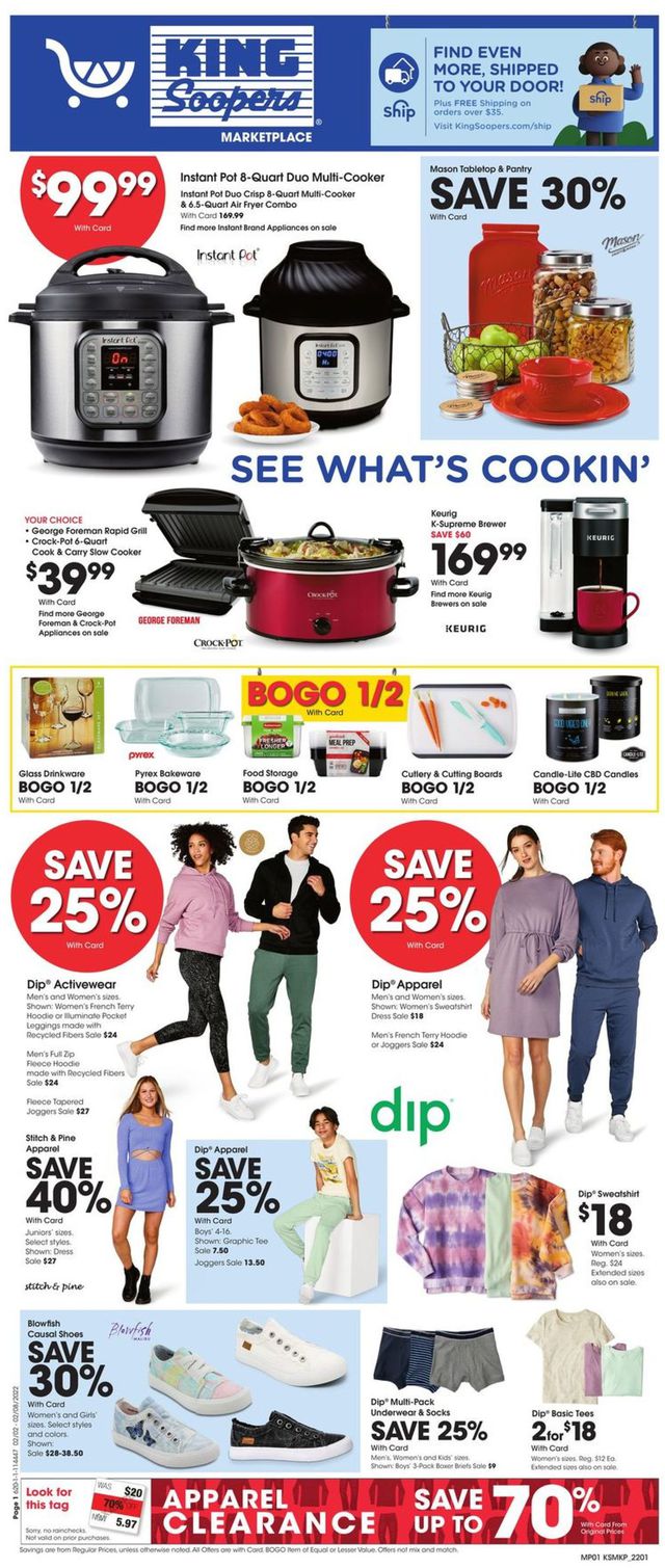 King Soopers Ad from 02/02/2022