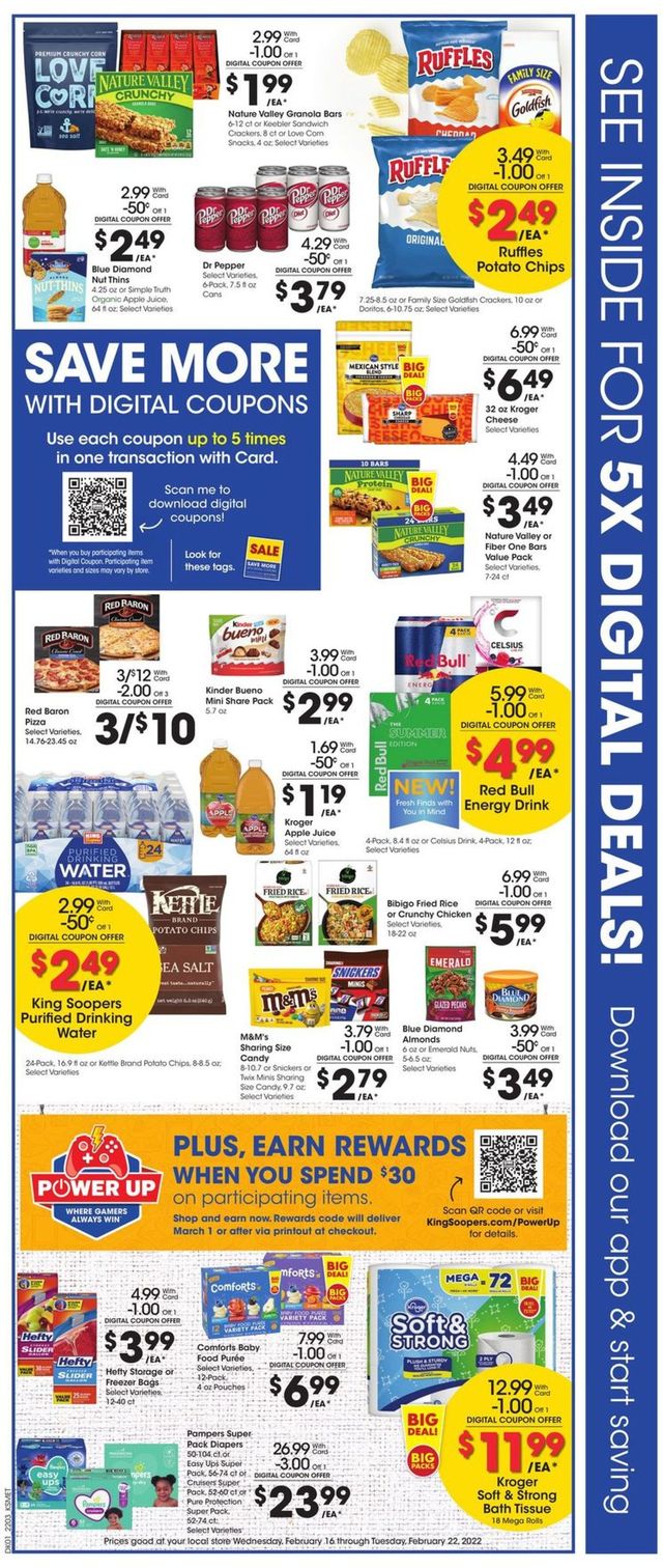 King Soopers Ad from 02/16/2022