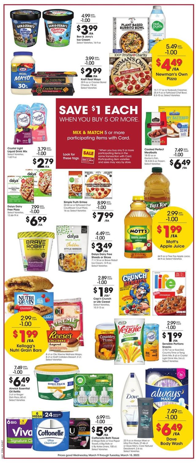 King Soopers Ad from 03/09/2022