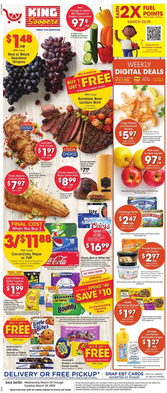 King Soopers Ad from 03/23/2022
