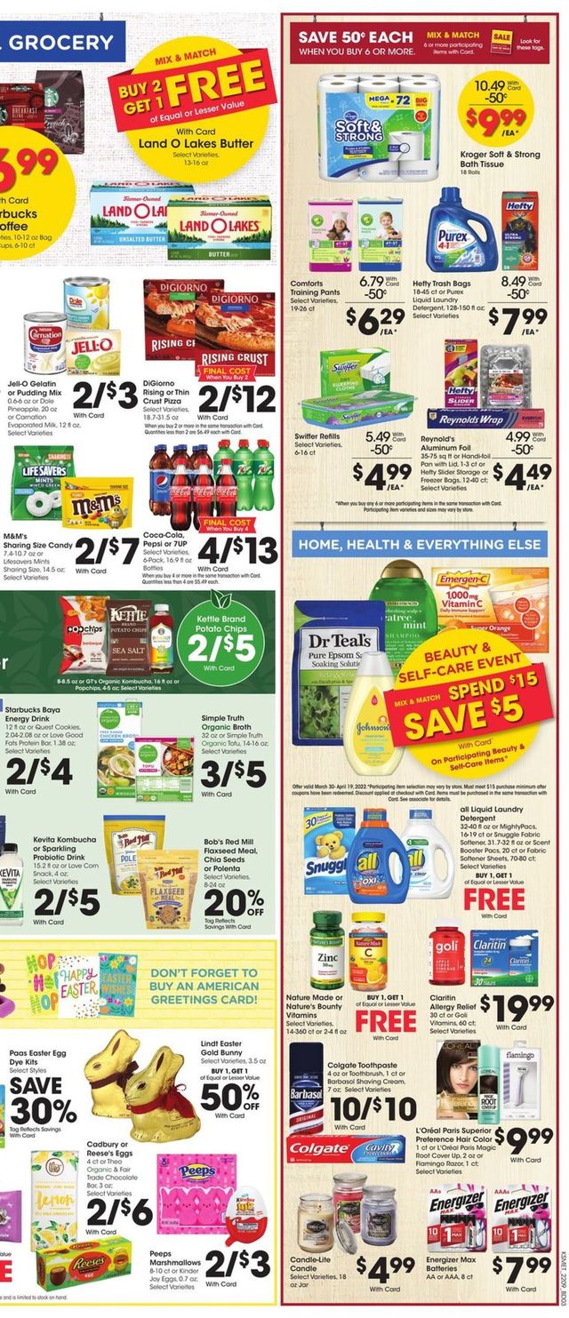 King Soopers Ad from 03/30/2022