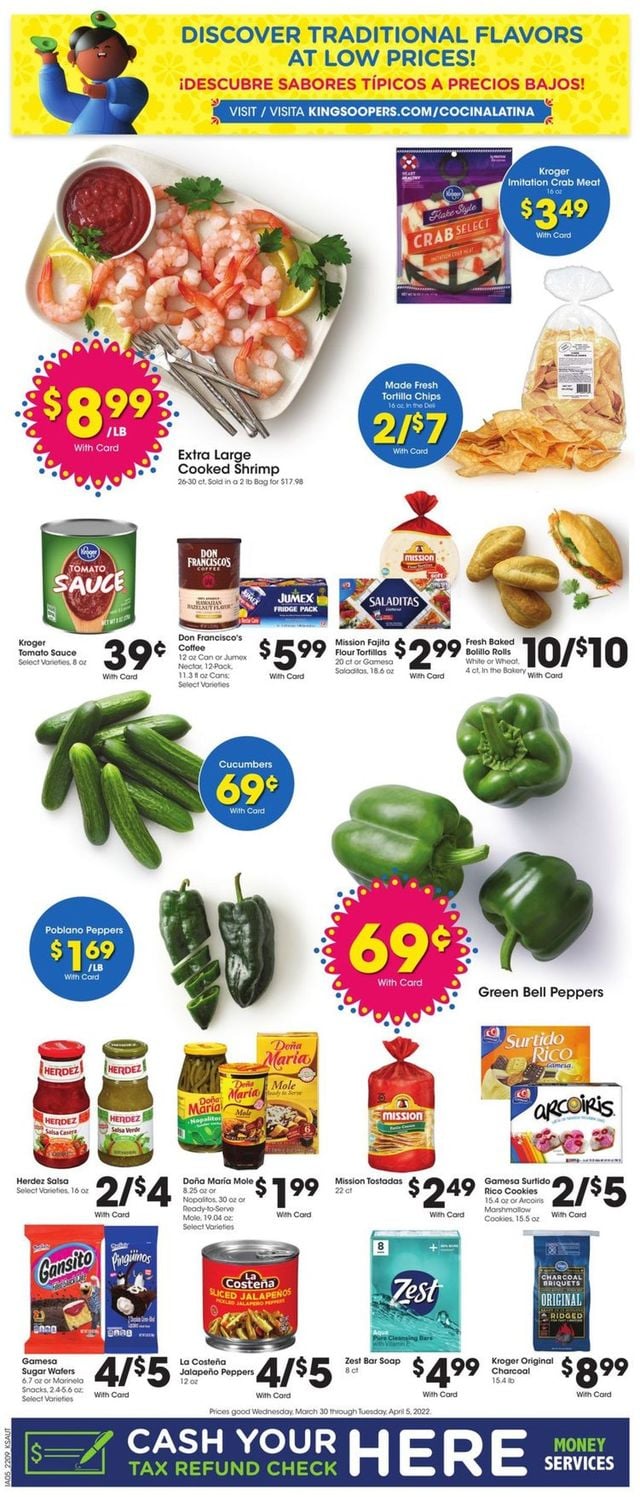 King Soopers Ad from 03/30/2022