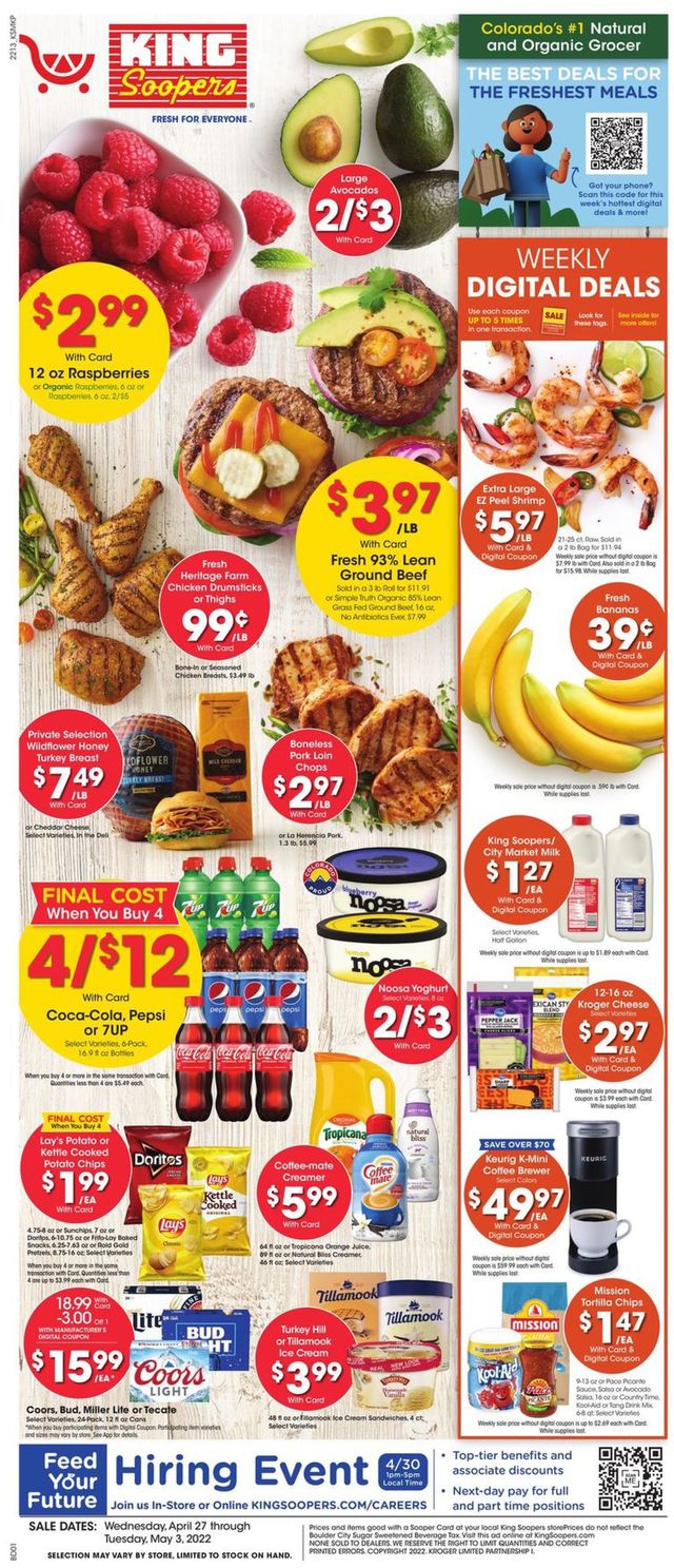 King Soopers Ad from 04/27/2022