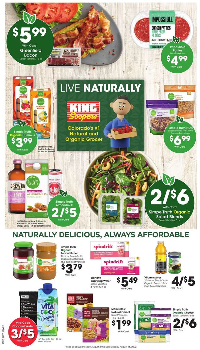 King Soopers Ad from 08/10/2022