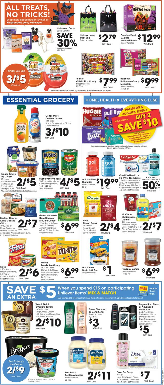 King Soopers Ad from 10/05/2022