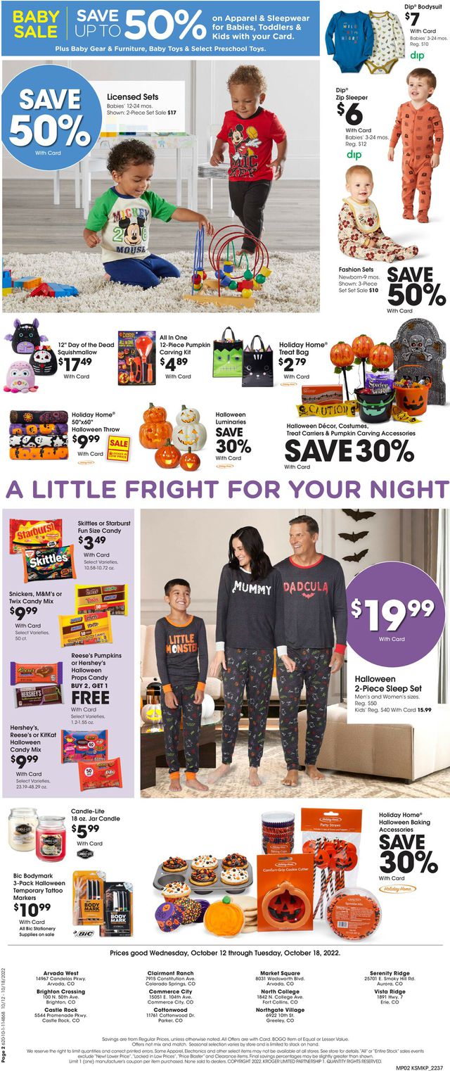 King Soopers Ad from 10/12/2022