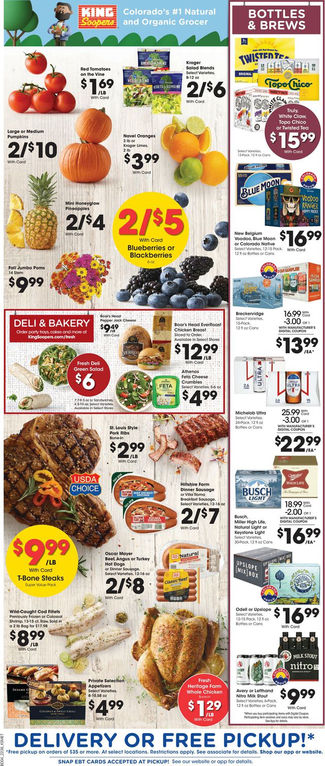King Soopers Ad from 10/19/2022