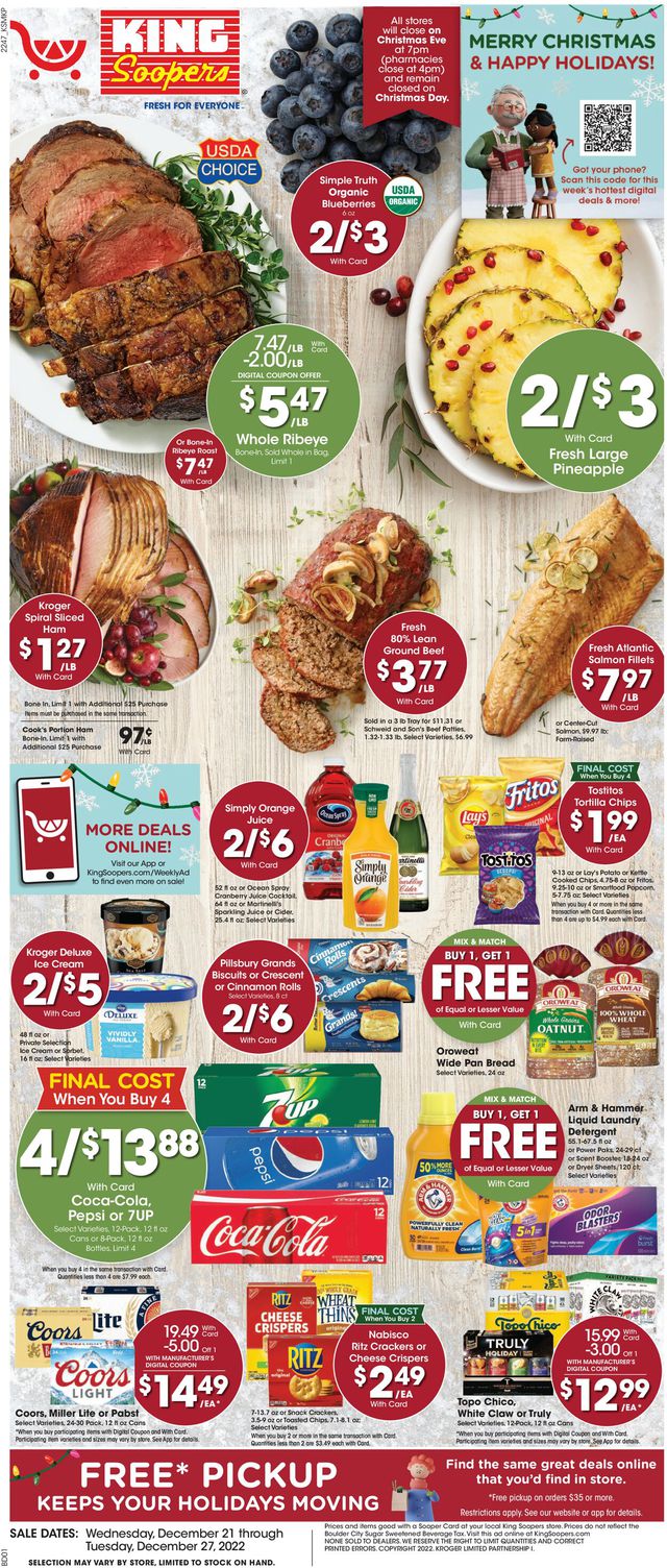 King Soopers Ad from 12/21/2022