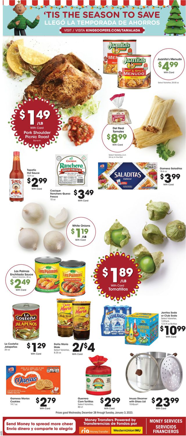 King Soopers Ad from 12/28/2022