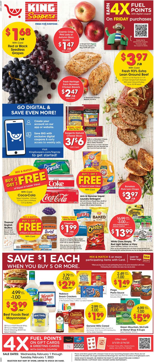 King Soopers Ad from 02/01/2023