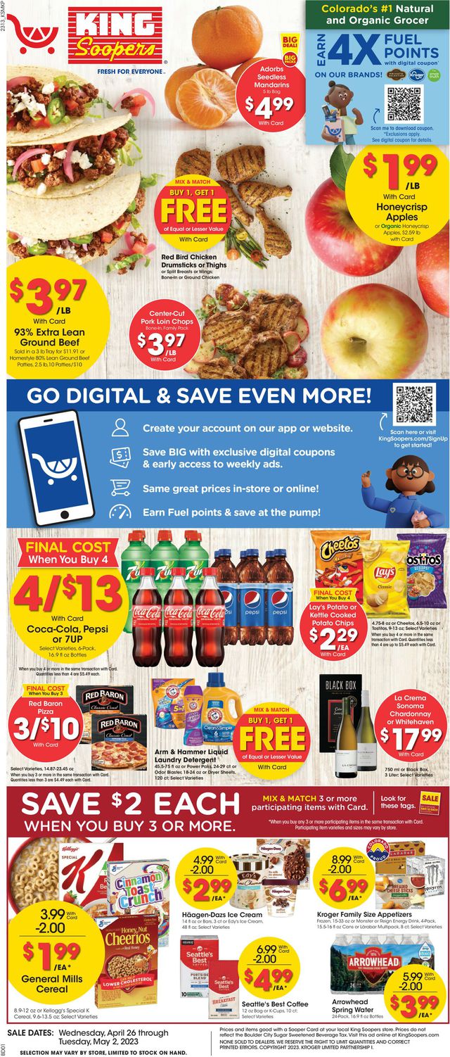King Soopers Ad from 04/26/2023