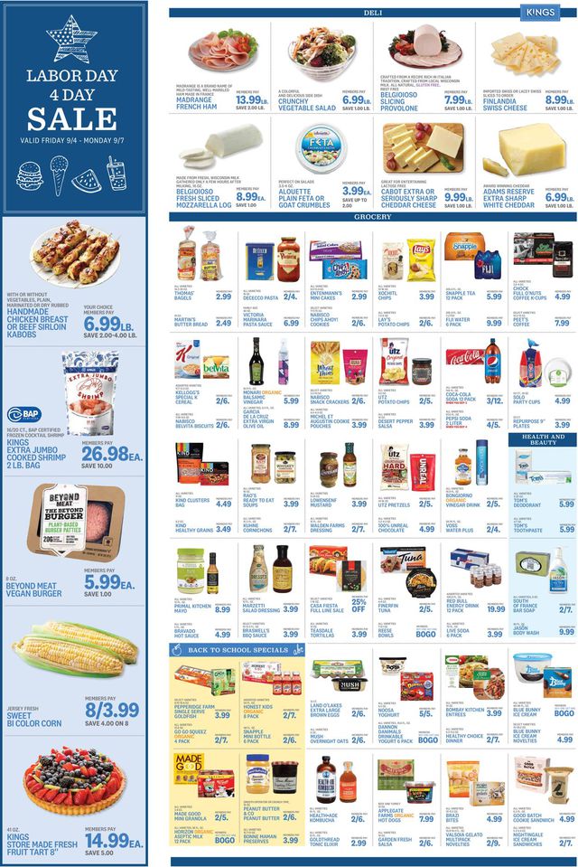 Kings Food Markets Ad from 09/04/2020