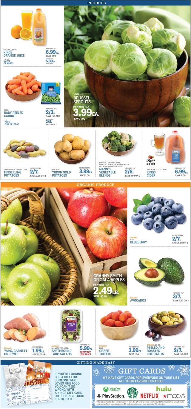 Kings Food Markets Ad from 12/18/2020